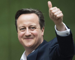 David Cameron, el líder conservador inglés.