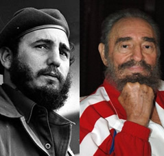 El tiempo ha llovido sobre Fidel. Pero el hombre es el mismo.
