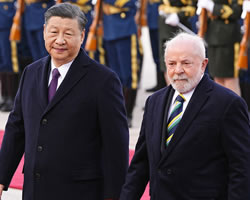 Xi jinping y Lula da Silva en Pekín.