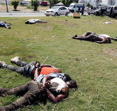 Negros asesinados en Trípoli.