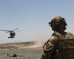 Soldado norteamericano en operaciones en Afganistán.