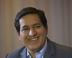 Andrés Arauz, el candidato más votado.