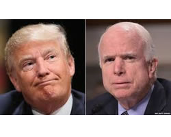 Trump y McCain.