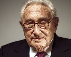 El ex secretario de Estado Henry Kissinger: 