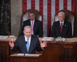 Netanyahu frente al congreso de EE.UU.